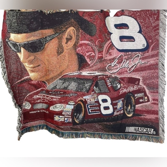 The Northwest Company NASCAR #8 Dale Jr Tapestry Throw Blanket - Picture 1 of 2